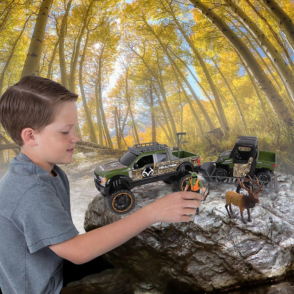 Realtree 10-Piece Playset with Ford F-250 Super Duty and Polaris Ranger, , large