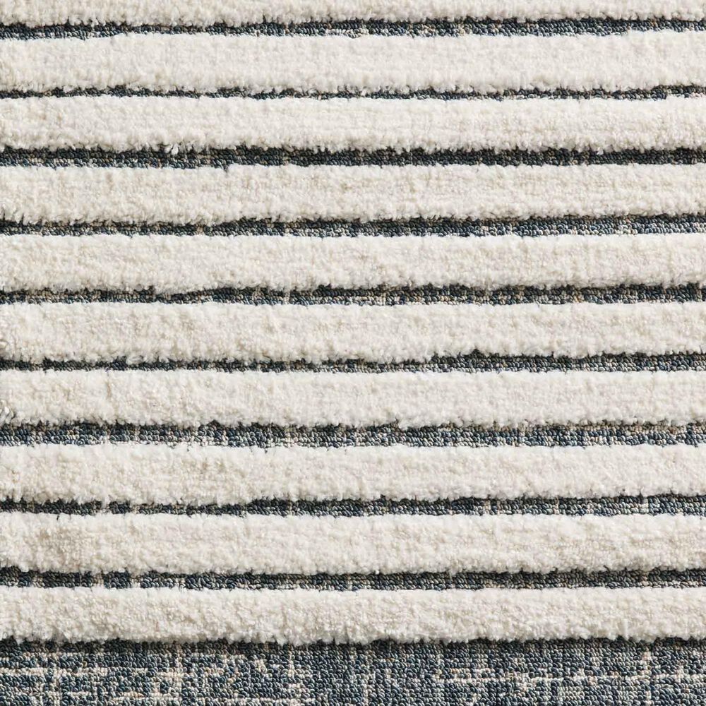 Loloi II Hagen 3&#39;7&quot; x 5&#39;7&quot; White and Ocean Area Rug, , large