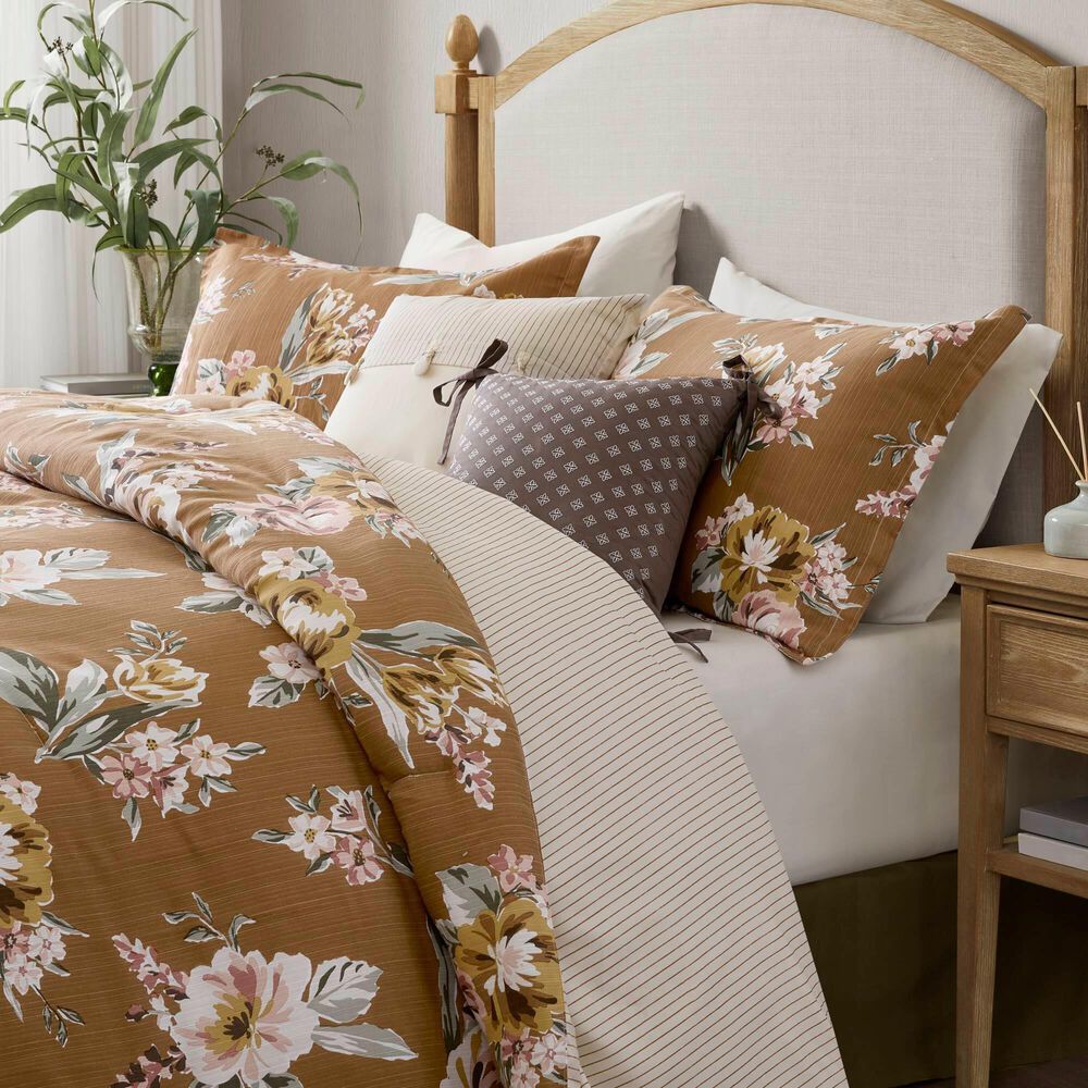 Hampton Park Salara 7-Piece King Comforter Set in Terracotta, , large