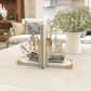 Maple and Jade Coastal Sail Boat Bookends in White Washed, Gold and Blue (Set of 2), , large