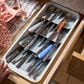 Joseph Joseph DrawerStore Large Tiered Cutlery Organiser in Stone, , large
