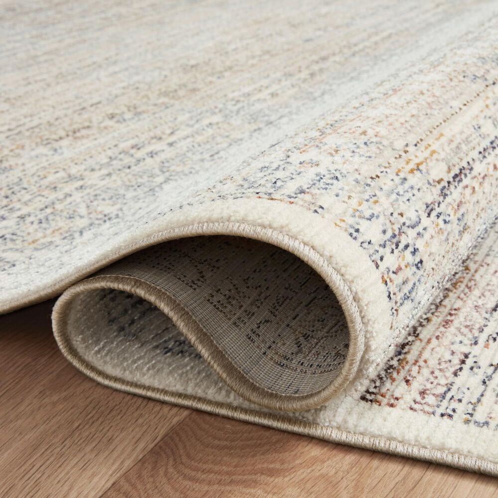 Amber Lewis x Loloi Zuma 5&#39;3&quot; x 8&#39; Ivory and Multicolor Area Rug, , large