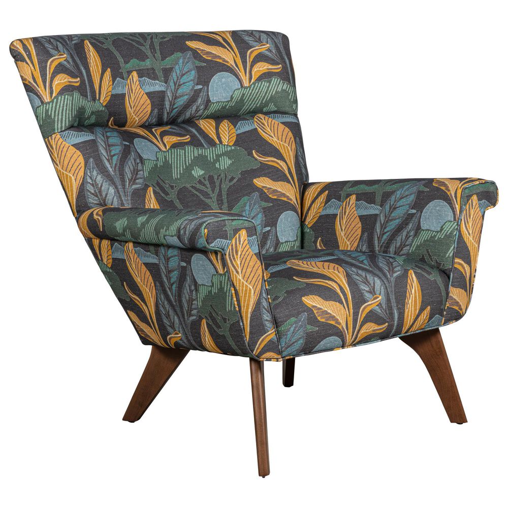 Huntington House Accent Chair in Blue Floral, , large