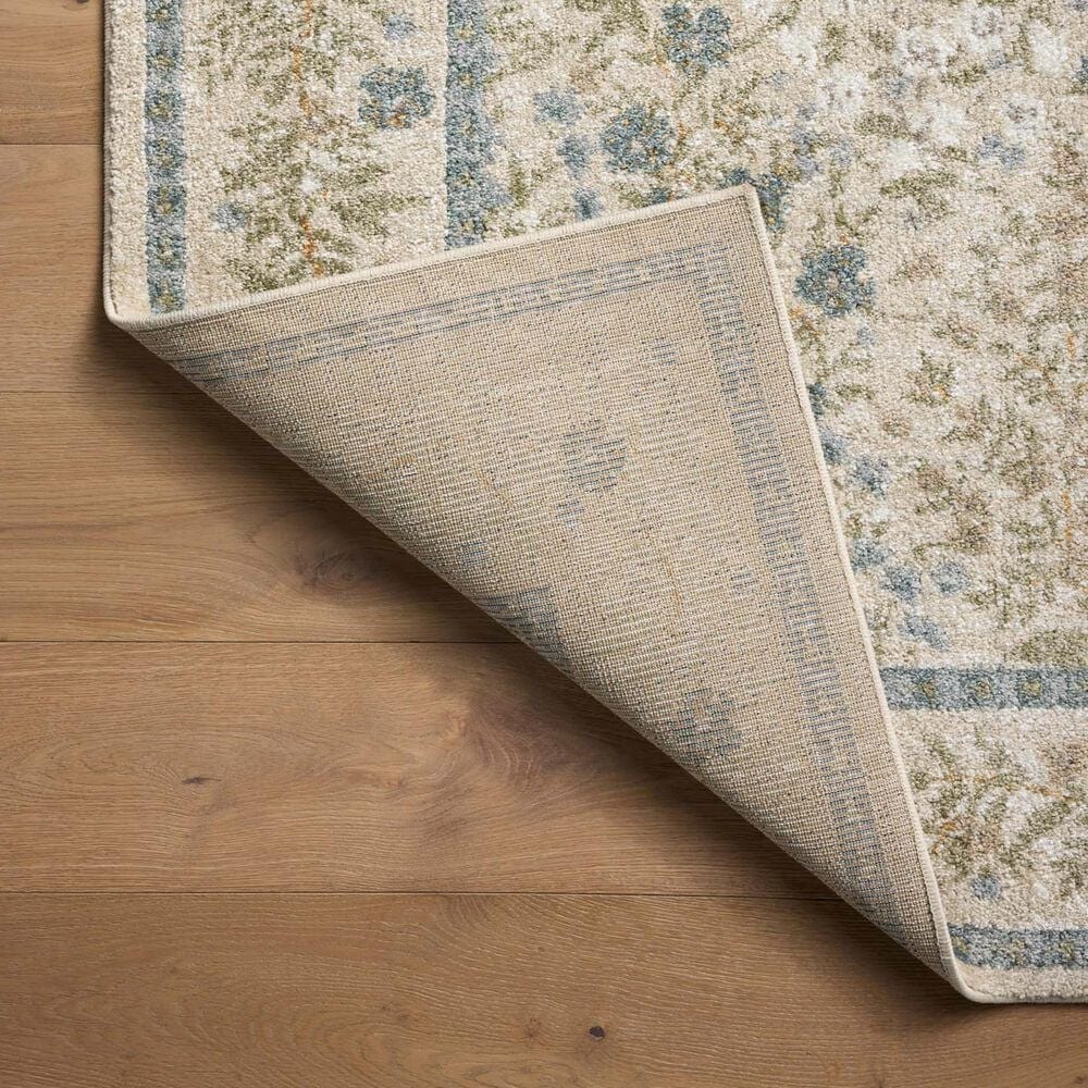 Rifle Paper Co. x Loloi Laurel Wildwood Garden 5&#39;3&quot; x 7&#39;8&quot; Cream Area Rug, , large
