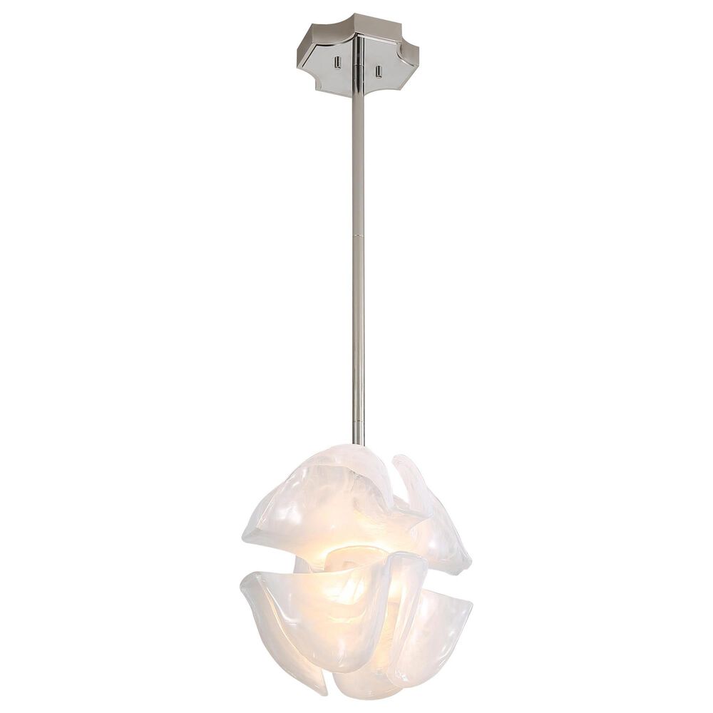 Golden Lighting Glacier 2-Light Pendant in Polished Nickel, , large