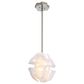 Golden Lighting Glacier 2-Light Pendant in Polished Nickel, , large