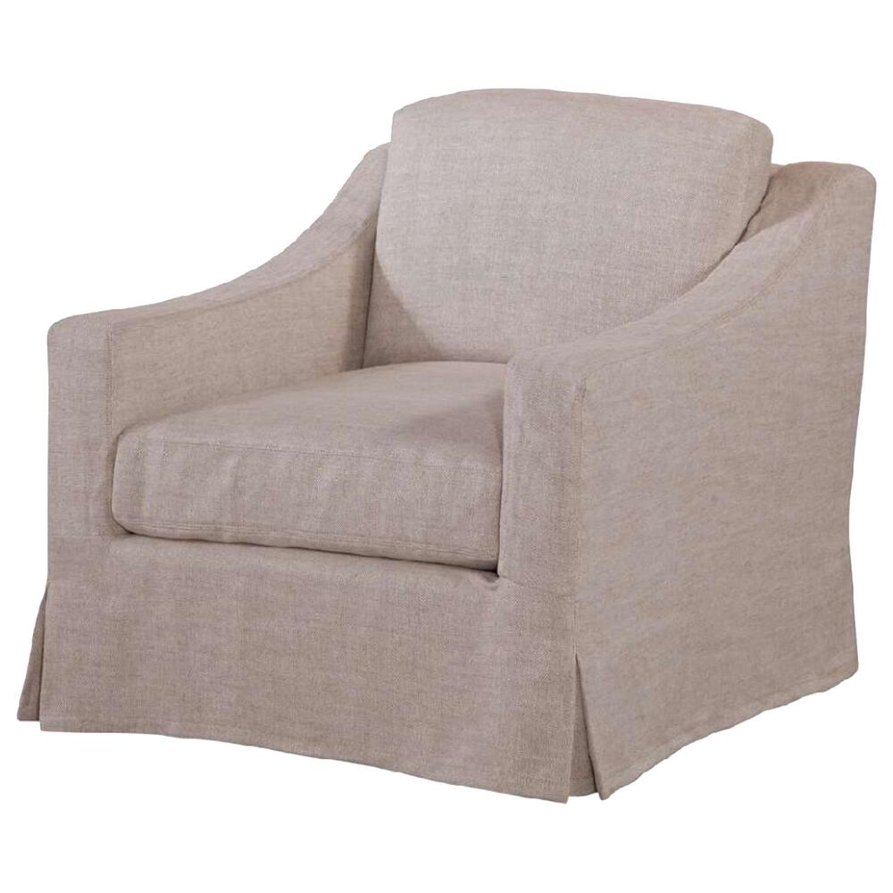 Splendid Home Furniture Dunne Slipcovered Swivel Chair in Focus Rice Ash, , large