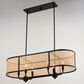 Vaxcel International Co. Ltd. Berens 6-Light Chandelier in Matte Black, , large
