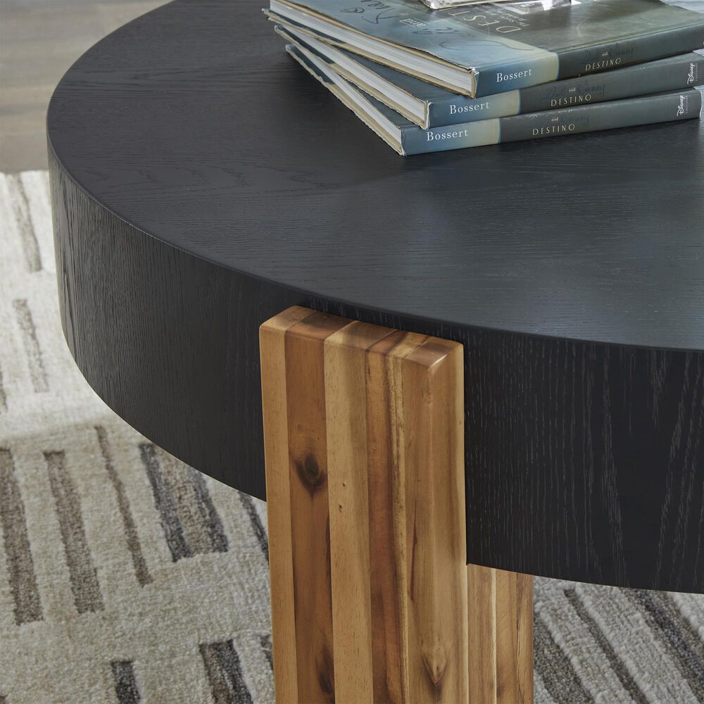 Ashley Breenmore Occasional Table Set in Black and Natural &#40;Set of 2&#41;, , large