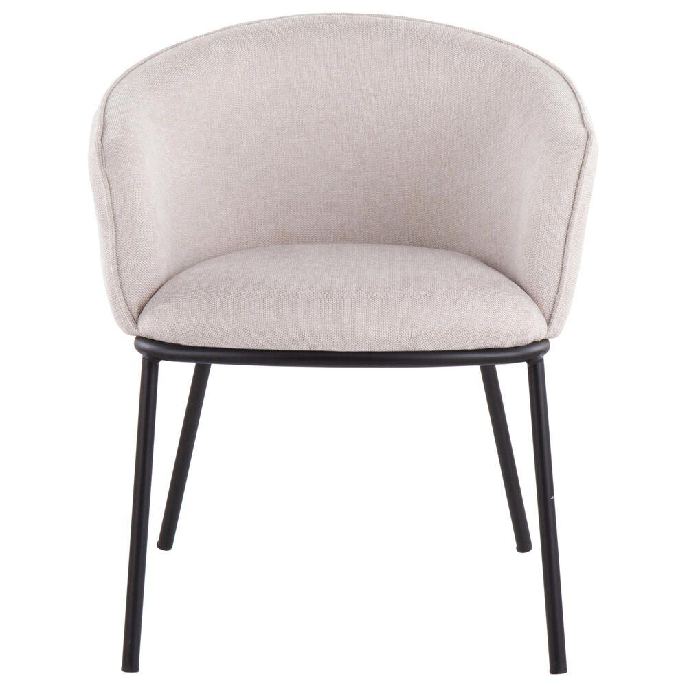 Lumisource Ashland Chair in Cream/Black, , large