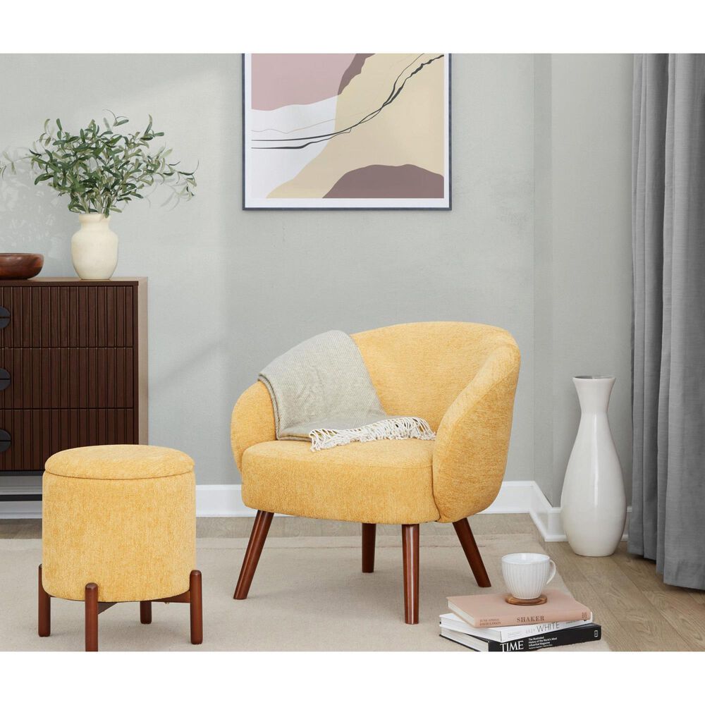 Lumisource Ashland Lounge Chair in Yellow, , large