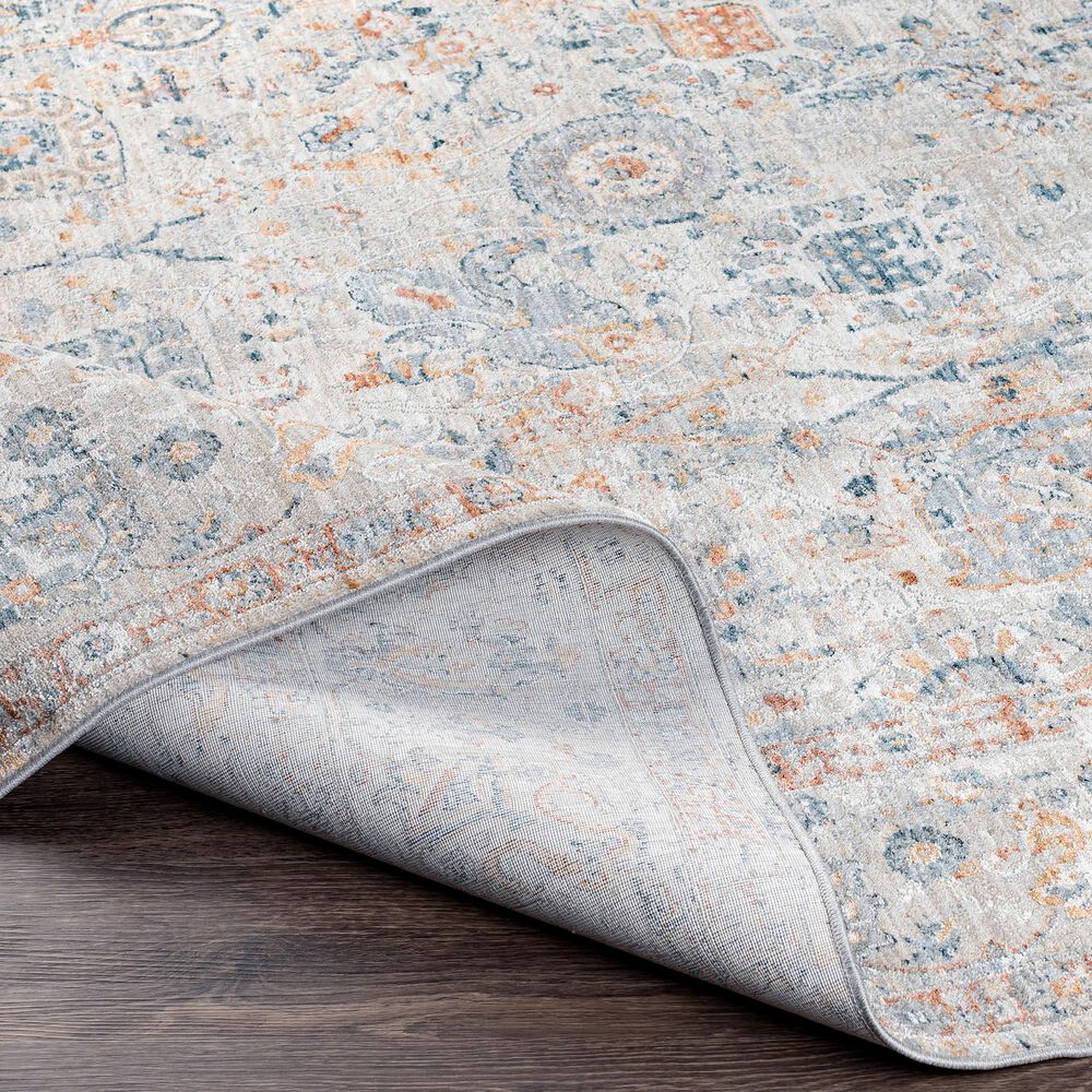 Surya Laila LAA-2317 10&#39; x 14&#39; Teal, Orange, Sage, Saffron, Gray and Cream Area Rug, , large