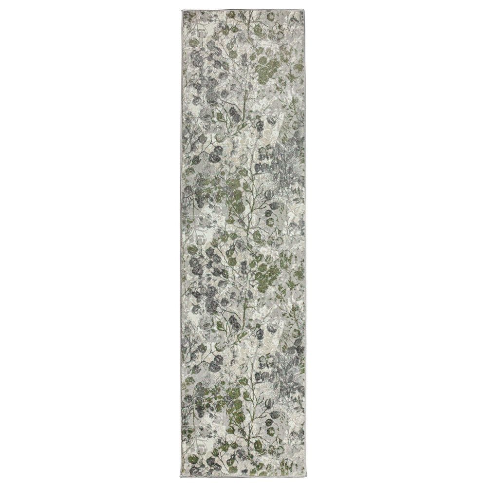 Radici USA Livigno Floral 2"2" x 7"7" Green Area Rug, , large