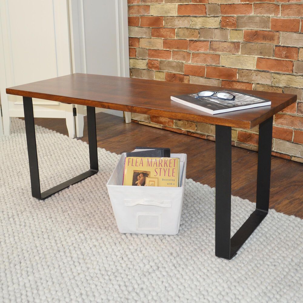 Carolina Chair and Table Braden Bench in Chestnut/Black, , large