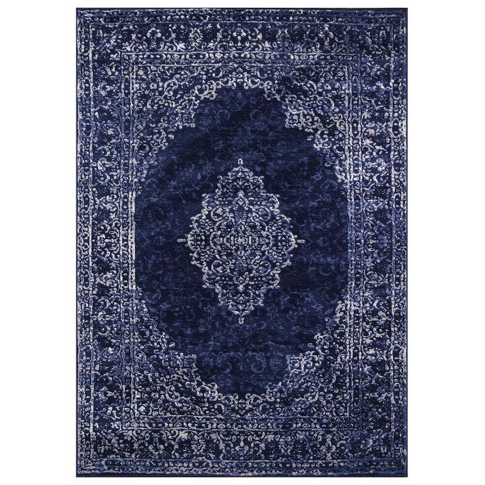 Momeni Monterey MO-03 2" x 3" Blue Area Rug, , large