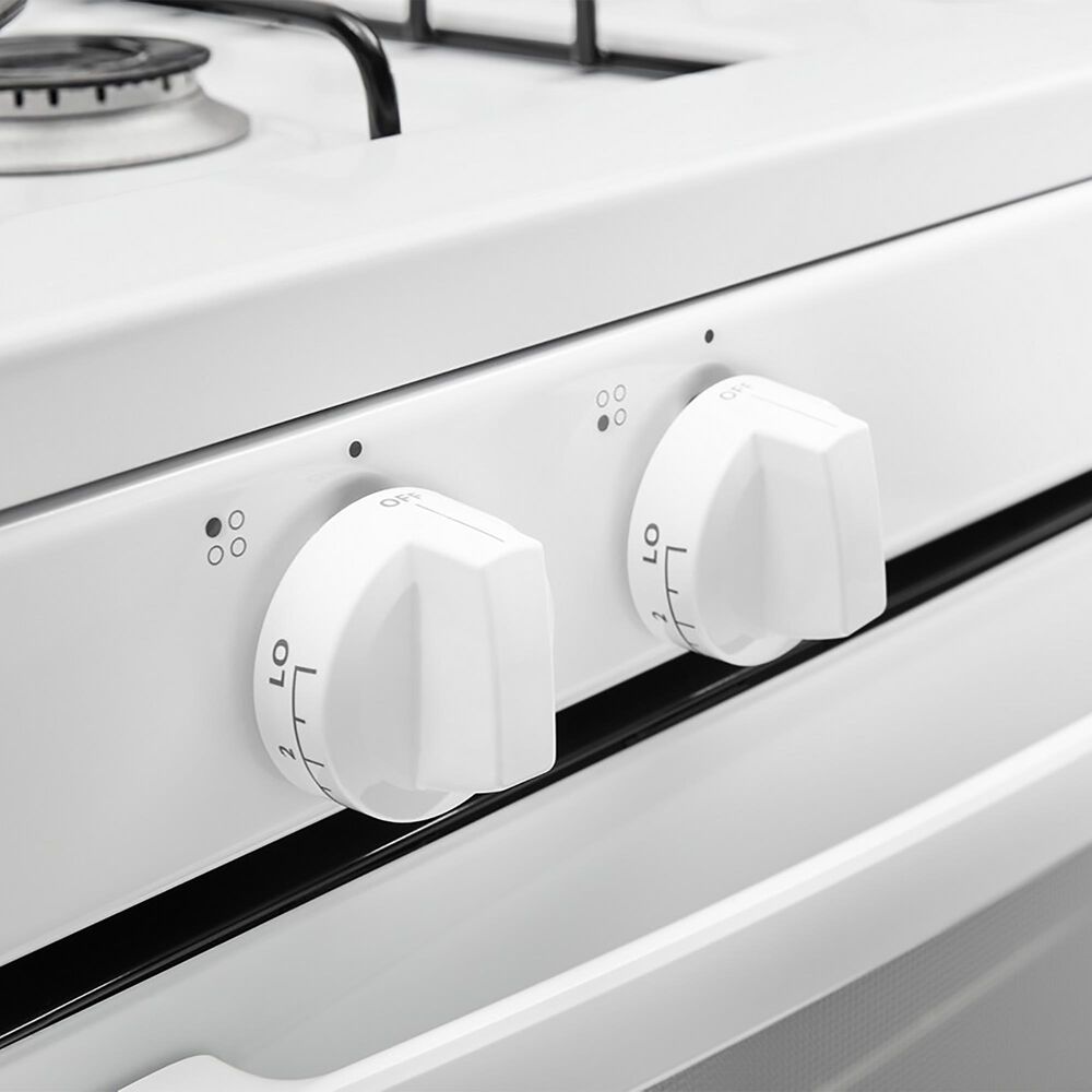 Amana 30&quot; Freestanding Gas Range with Easy-Clean Glass Door in White, , large