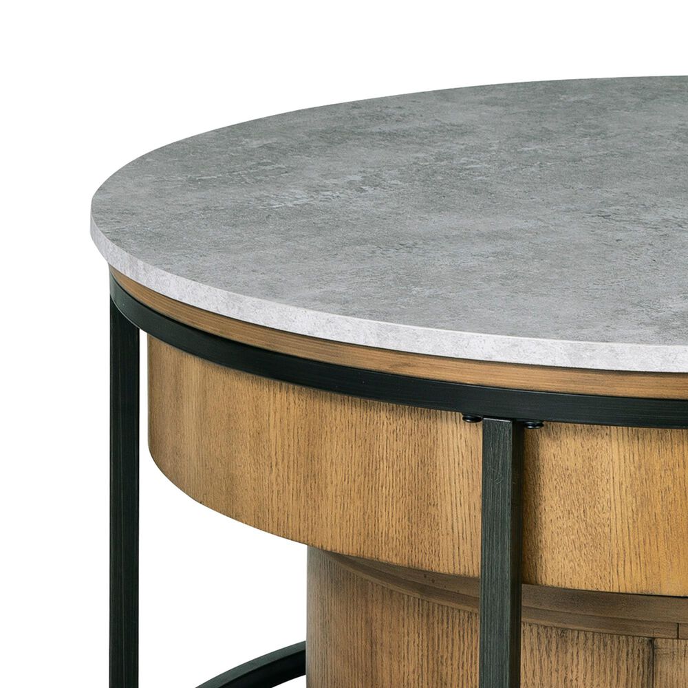 Ashley Fridley 2-Piece Nesting Coffee Table Set in Natural, Gray and Black, , large