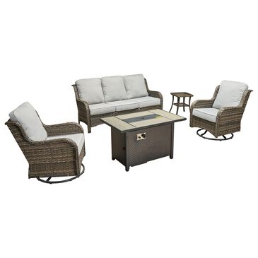 HOMLUX 5-Piece Patio Set in Grey, , large