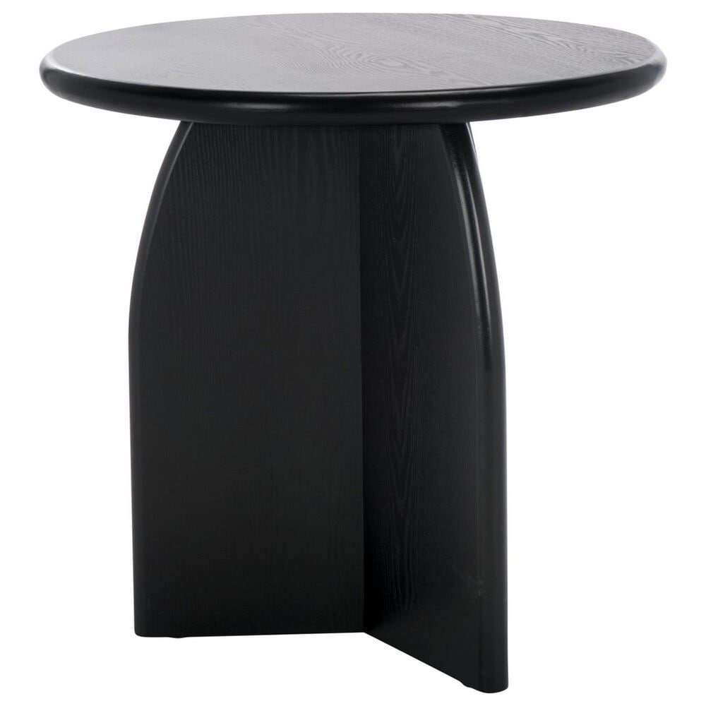 Safavieh Barazi Round End Table in Black, , large