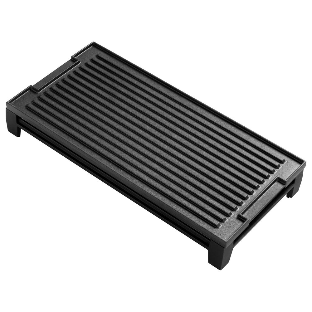 GE Appliances Reversible Griddle with Grill Accessory for Gas Cooktop in Black, , large