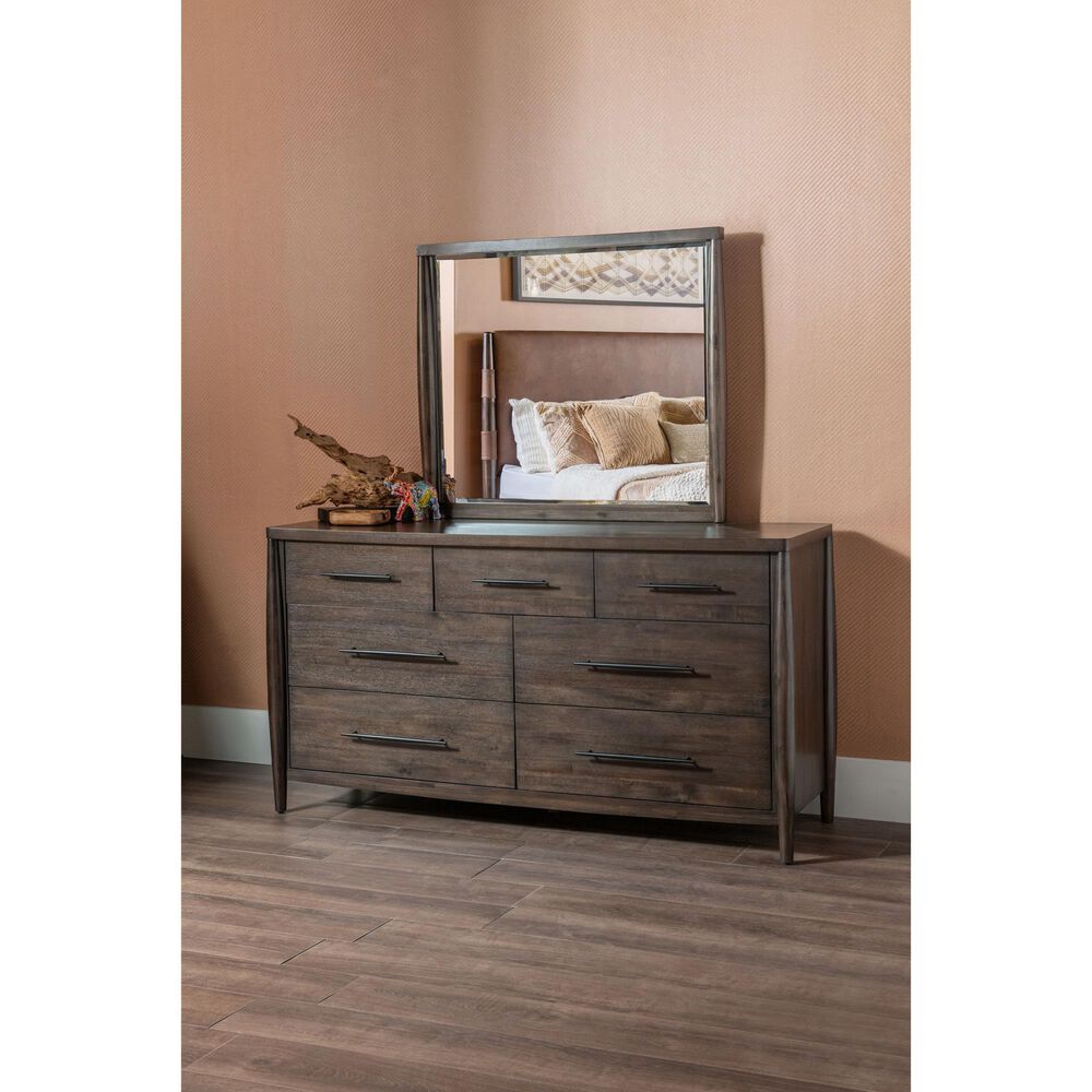 Urban Home Koko Beveled Glass Mirror in Minx, , large