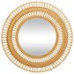 Maple and Jade 36" Round Wall Mirror in Matte Brown, , large