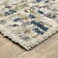 Oriental Weavers Aspen Ivory and Blue 3"10" x 5"5" Area Rug, , large