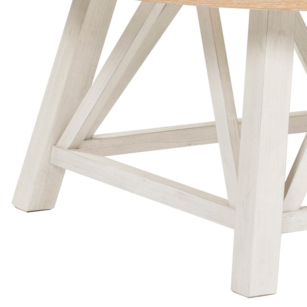 Ashley Fawndell 3-Piece Occasional Table Set in Antiqued White and Light Brown, , large