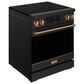 Thor Kitchen Gordon Ramsay 4.8 Cu. Ft. Professional Induction Range with Bronze Handle Kit in Black, , large