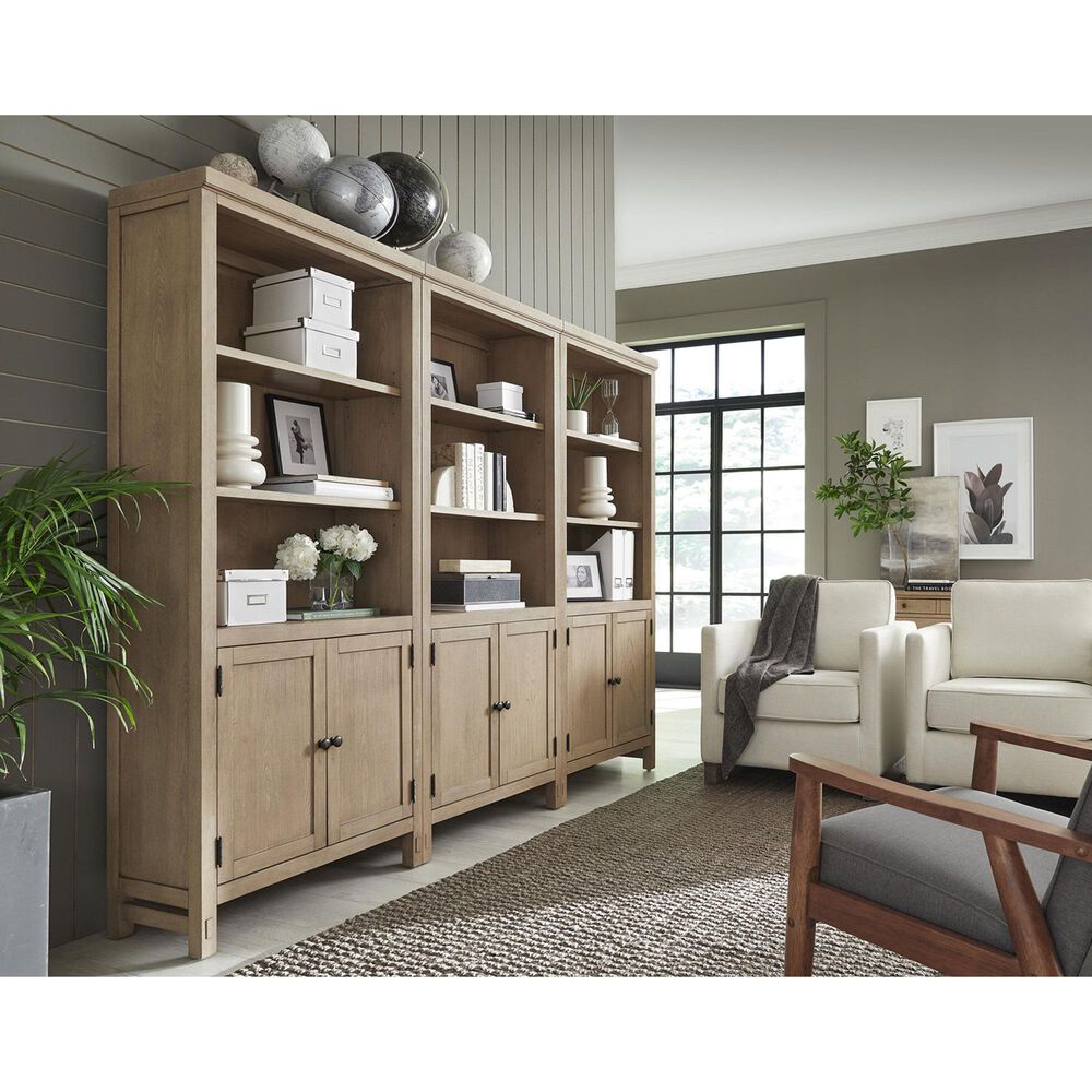 Riva Ridge Emerson 2-Door Bookcase in Light Elm, , large
