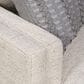 Bernhardt Addison Stationary Loveseat in White and Cream, , large