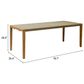 Zuo Modern Kata Outdoor Dining Table in Gray and Brown - Table Only, , large