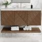 James Martin Vanities Marcello 48" Single Bathroom Vanity in Chestnut with 3 cm Eternal Jasmine Pearl Quartz Top and Rectangular Sink, , large