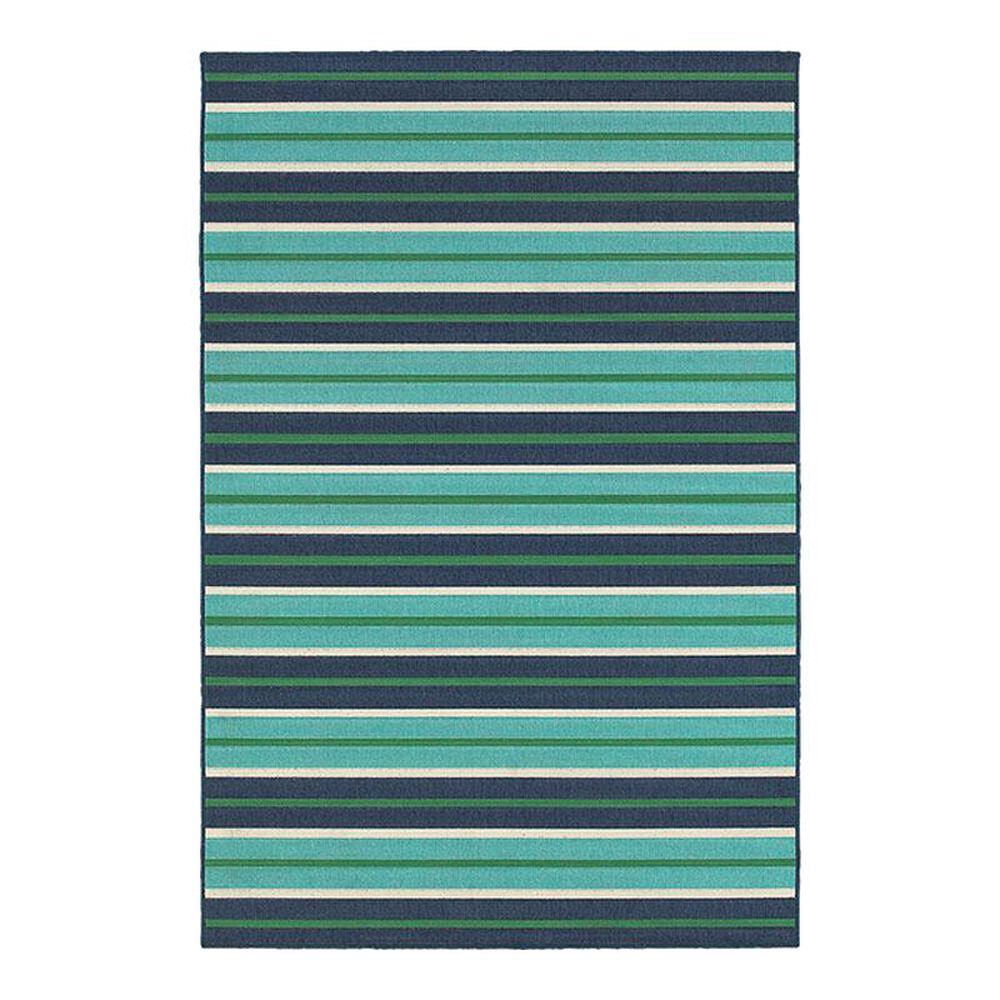 Oriental Weavers Meridian 9652F 7"10" Round Blue Area Rug, , large