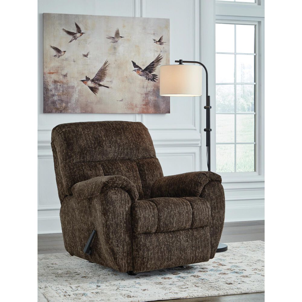 Ashley Stayfish Manual Rocker Recliner in Chocolate, , large
