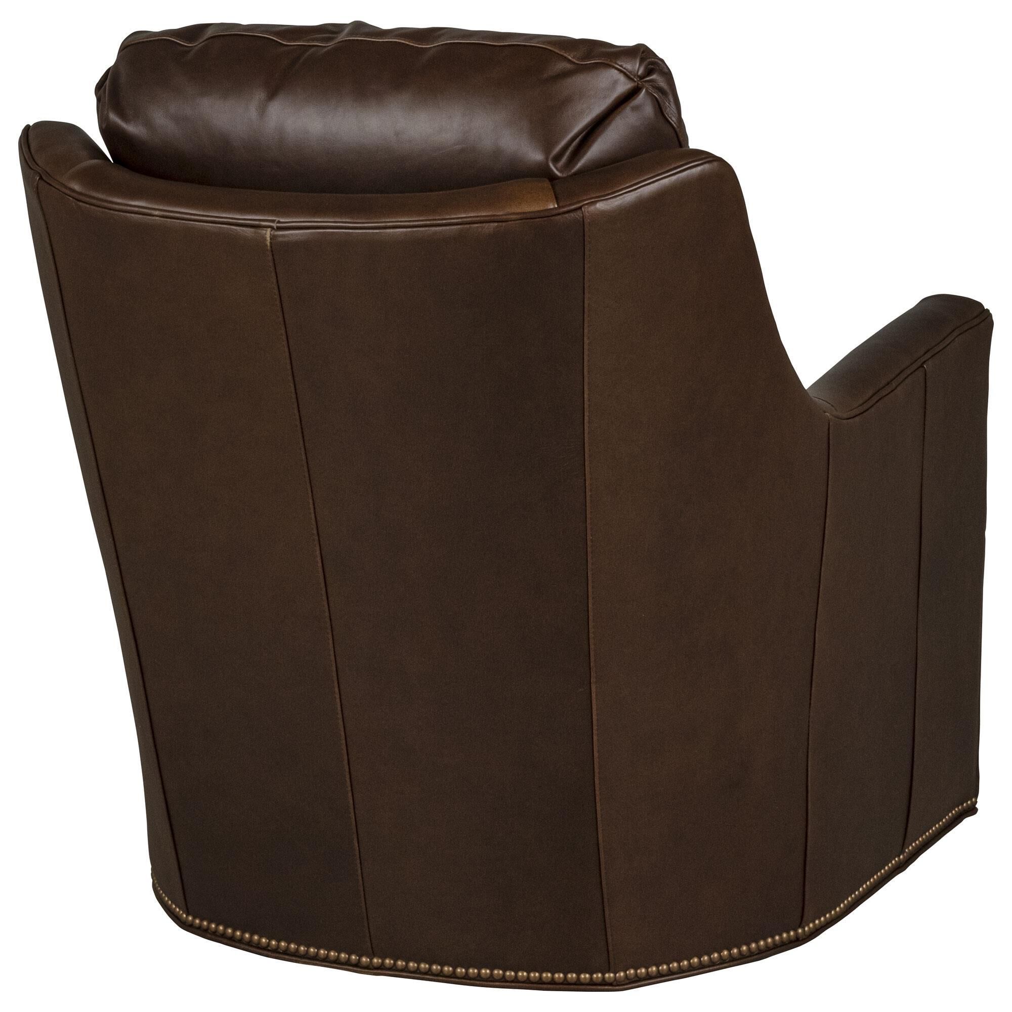 Smith Brothers 560 Series Swivel Glider Chair in Brown