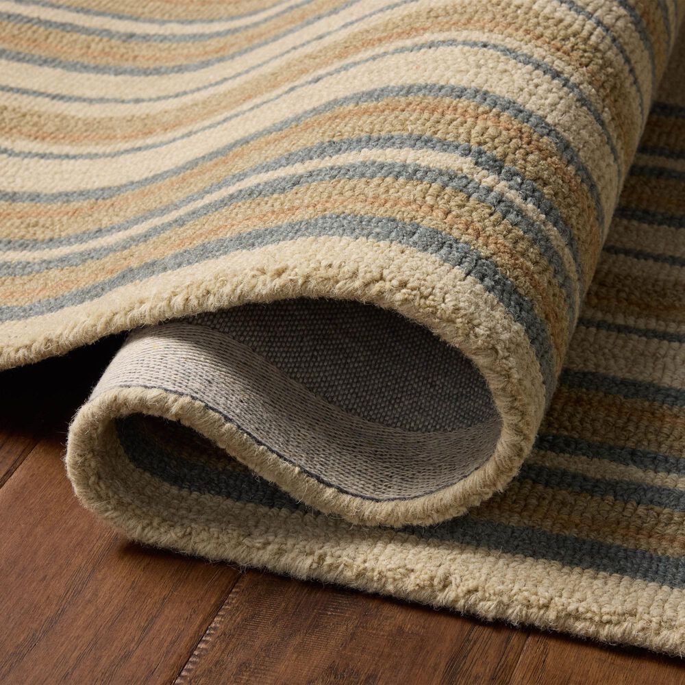 Chris Loves Julia x Loloi Alfie Natural and Multicolor 5' x 7'6" Area Rug, , large