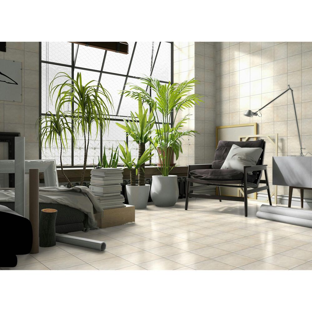 Emser Passion Crema 9&quot; x 9&quot; Matte Porcelain Tile, , large