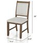 Furniture of America Virex Extendable 5-Piece Dining Table Set in Dark Walnut, , large