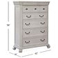 Nicolette Home Bronwyn 6 Drawer Chest in Alabaster, , large