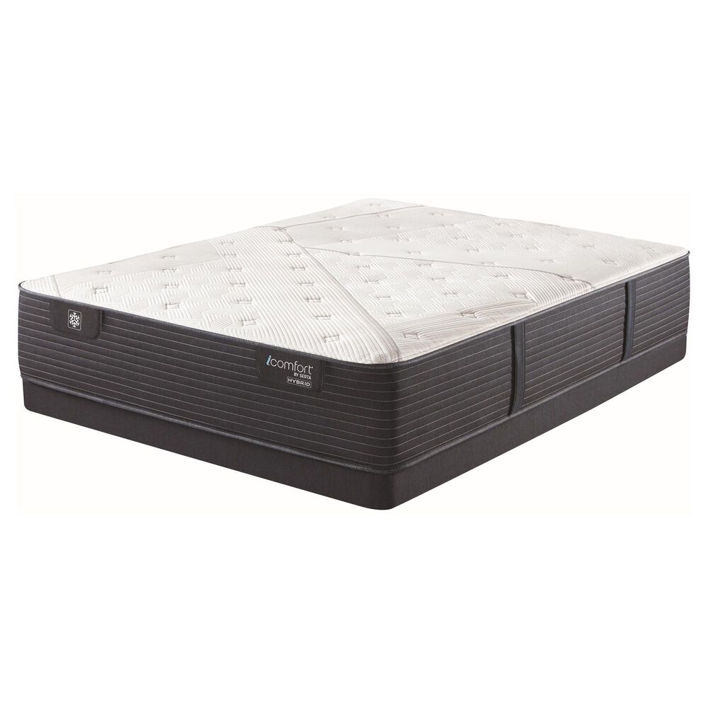 Serta iComfort Hybrid Quilted CF1000 Firm King Mattress with Low Profile Box Spring, , large