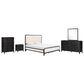 Riva Ridge Ambrose 5-Piece King Panel Bedroom Set in Obsidian Mist, , large