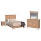 Hawthorne Furniture San Mateo 4-Piece Queen Panel Bedroom Set in Wheat, , large