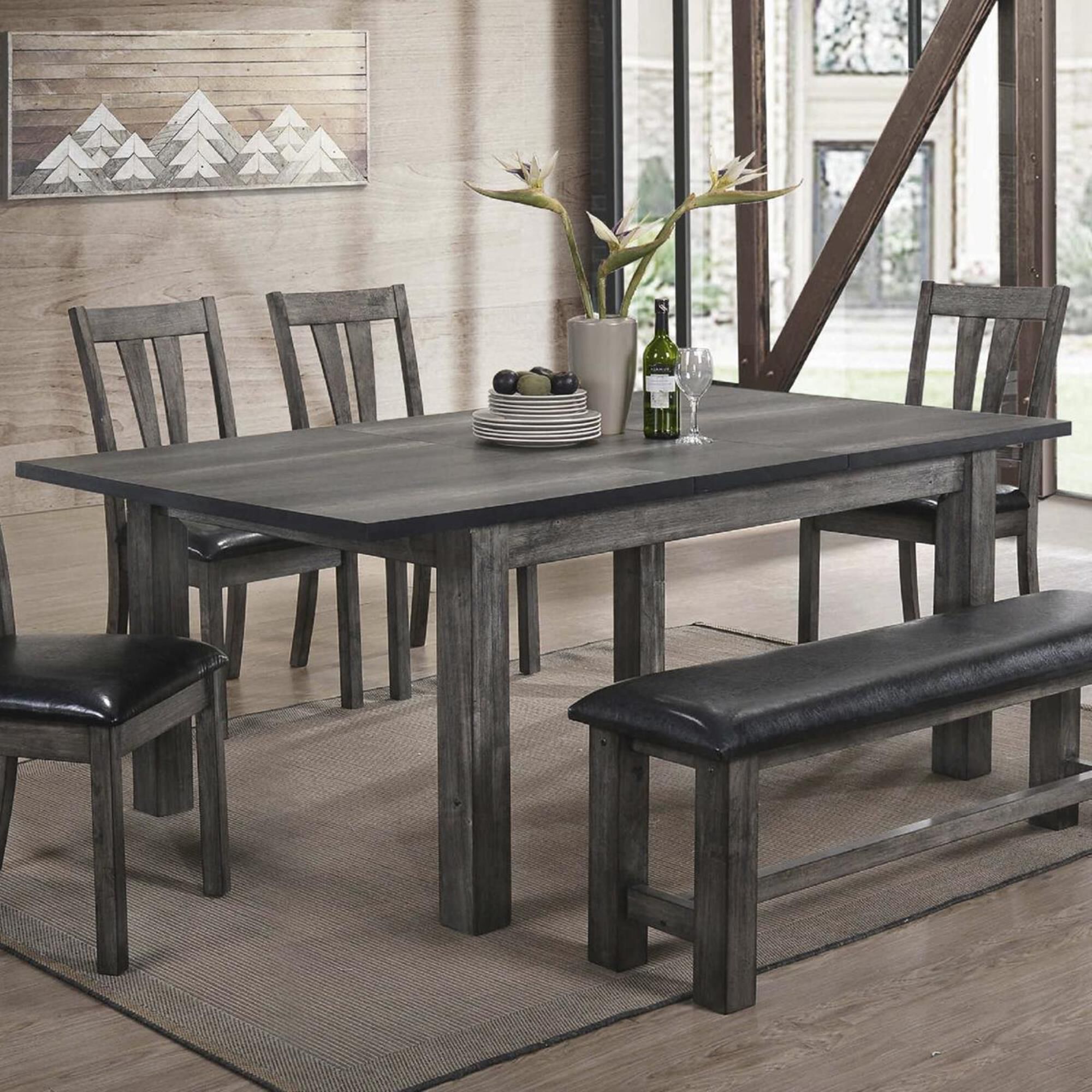 Mayberry Hill Nathan Dining Table in Gray Oak Table Only