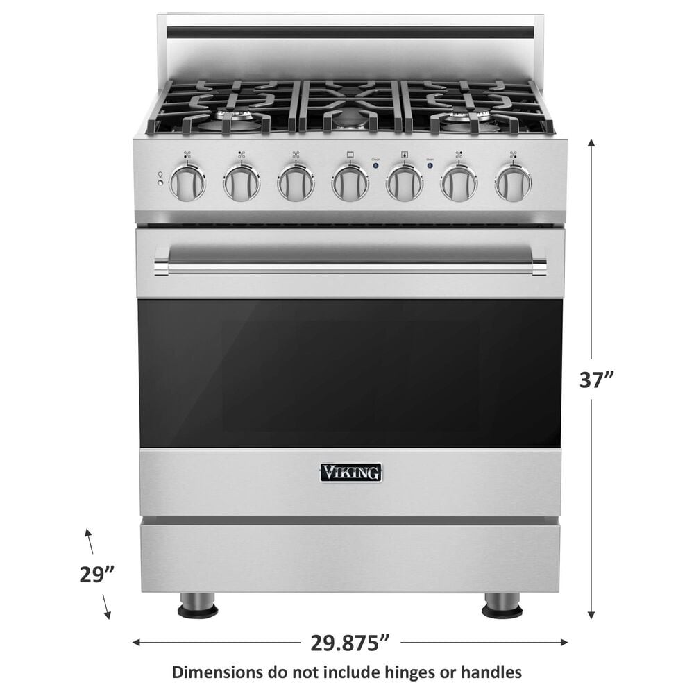 Viking Range 30&quot; Self-Cleaning Gas Range in Stainless Steel, , large