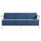 Sunwell Garden 4-Piece Patio Chat Set in Blue, , large