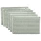 VHC Tara Rib Weave Placemat Set in Moss Green (Set of 6), , large
