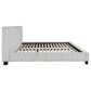 Ashley Zuraleus 3-Piece King Upholstered Platform Bedroom Set in Matte White, , large