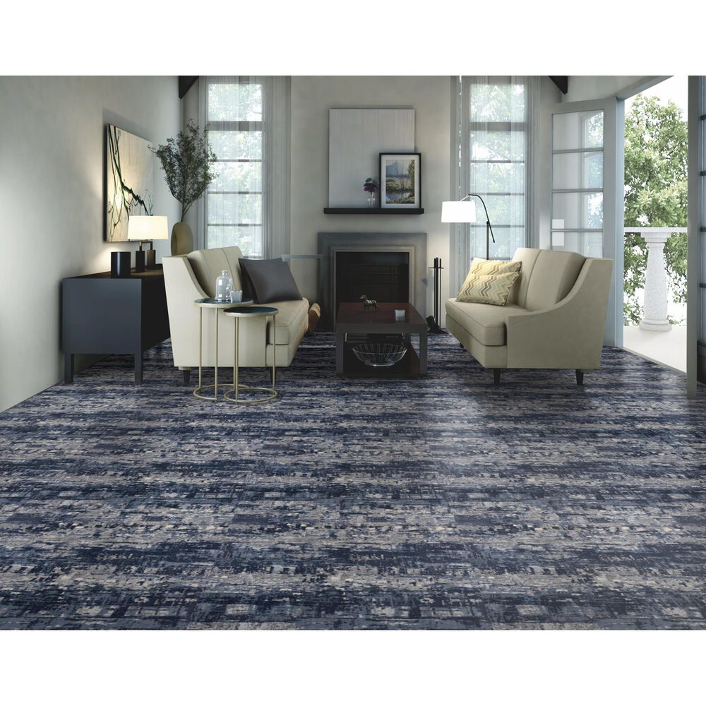 Stanton Pixel Carpet in Steel Blue, , large