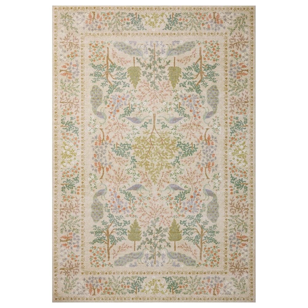 Loloi Canopy Peacock Forest Cream 2" x 3" Area Rug, , large